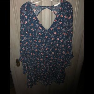 Floral long sleeve dress